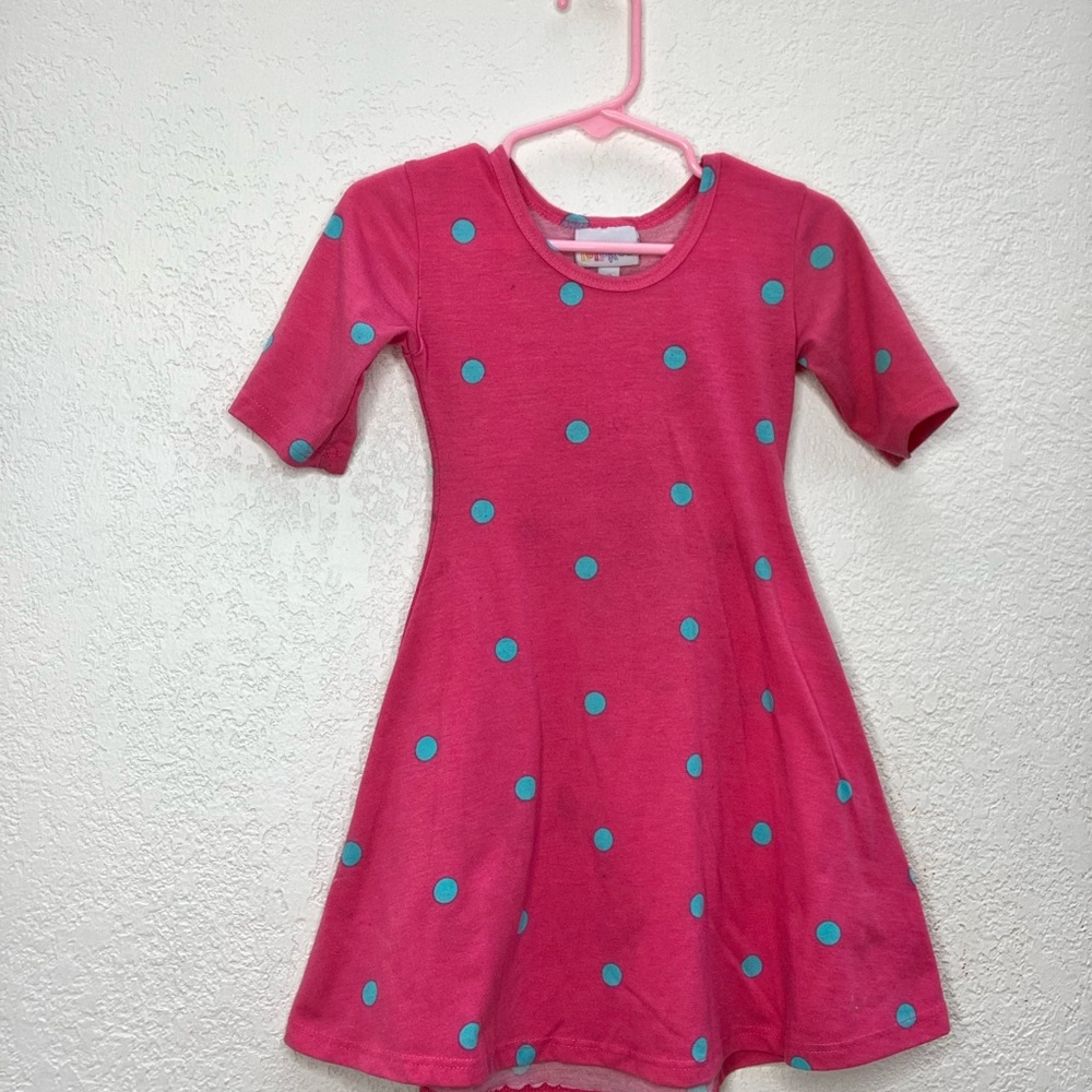 Pink Polka Dot Kids Dress